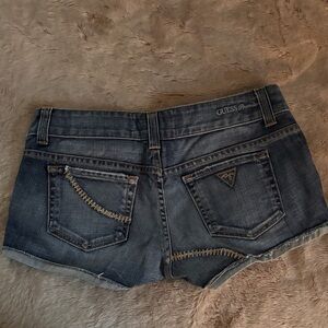 Guess Women's Dark Blue Jean Shorts